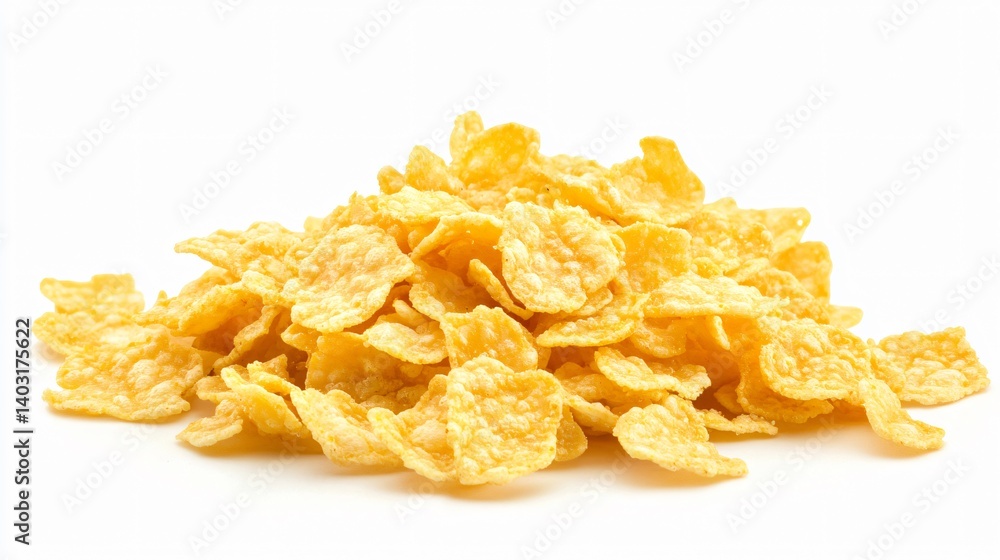 Crunchy corn flakes breakfast cereal home kitchen food photography bright setting close-up healthy eating concept Crunchy corn flakes breakfast cereal home kitchen food photography bright setting close-up healthy eating concept