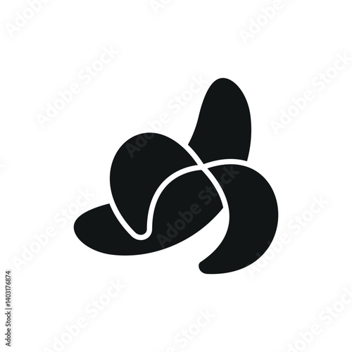 Banana icon represents tropical fruit, healthy snacking, and natural energy for everyday nutrition.