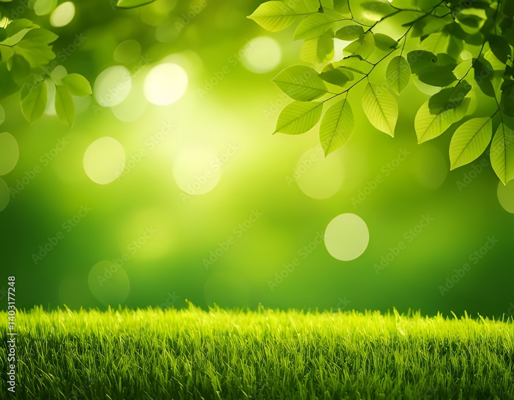 Obraz premium natural green blurred background