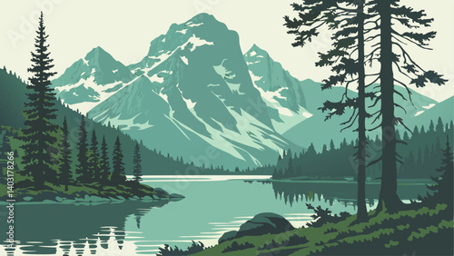 lake in mountains