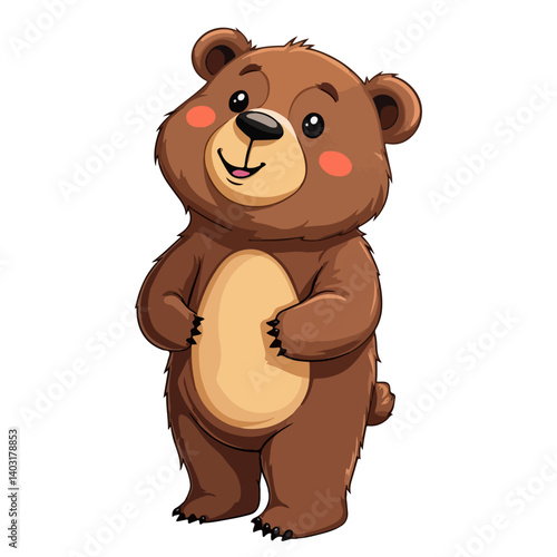 animal bear vector illustration, cartoon illustration