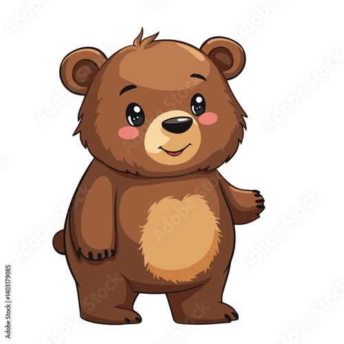 animal bear vector illustration, cartoon illustration