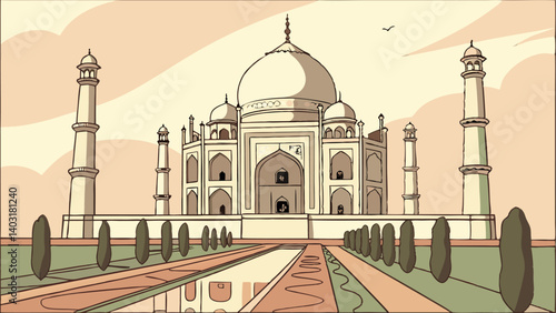 taj mahal agra india