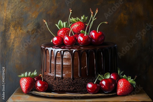 cherries in a basket
