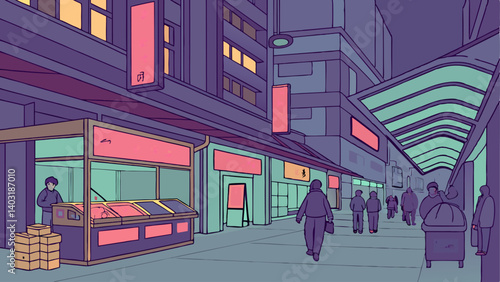 city street scene