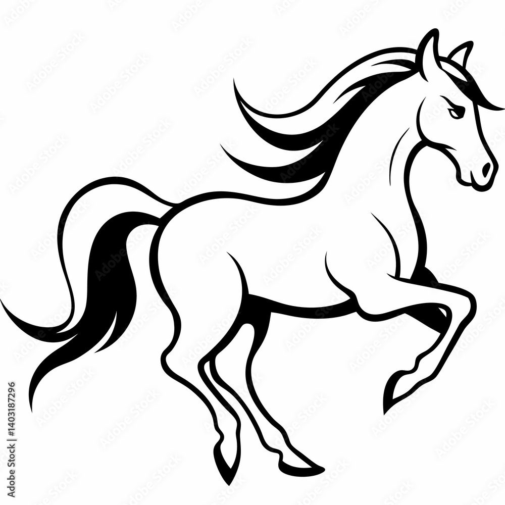 black horse vector illustration black horse vector illustration