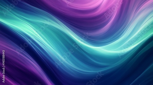 Wallpaper Mural Vibrant Abstract Background with Flowing Gradient and Purple Mystical Lines Torontodigital.ca