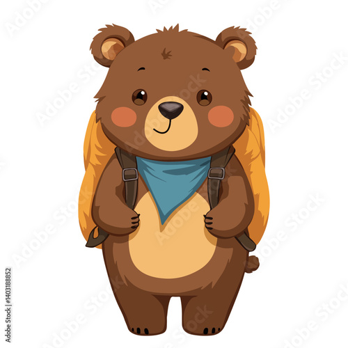 animal bear vector illustration, cartoon illustration