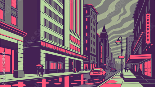 city street scene
