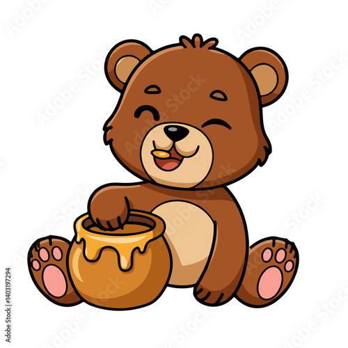 animal bear vector illustration,cartoon illustration