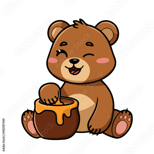 animal bear vector illustration,cartoon illustration