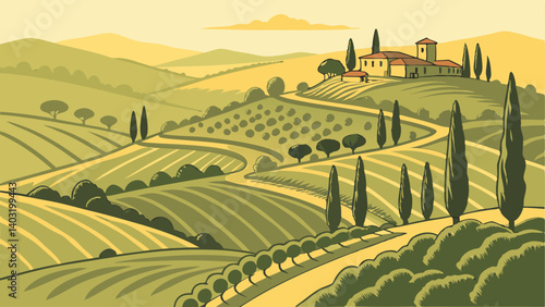 vineyard in tuscany