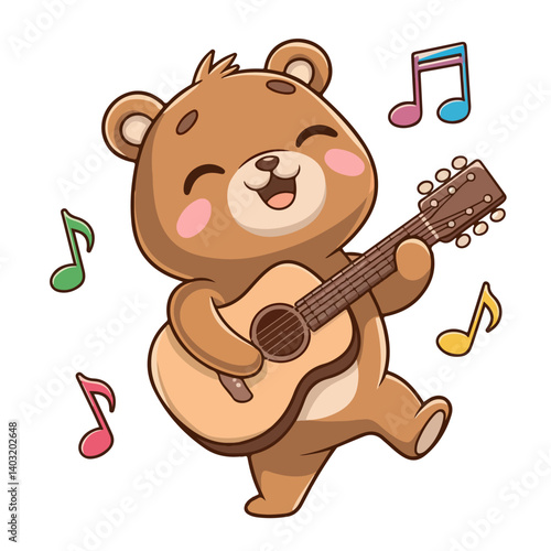 animal bear vector illustration, cartoon illustration