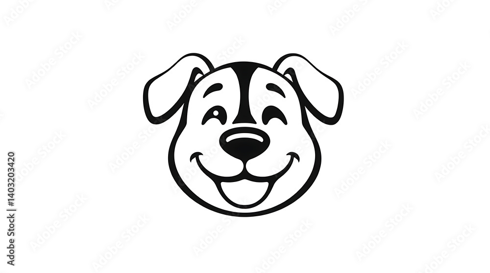 friendly and fun dog logo friendly and fun dog logo