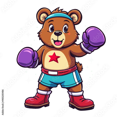 animal bear vector illustration, cartoon illustration