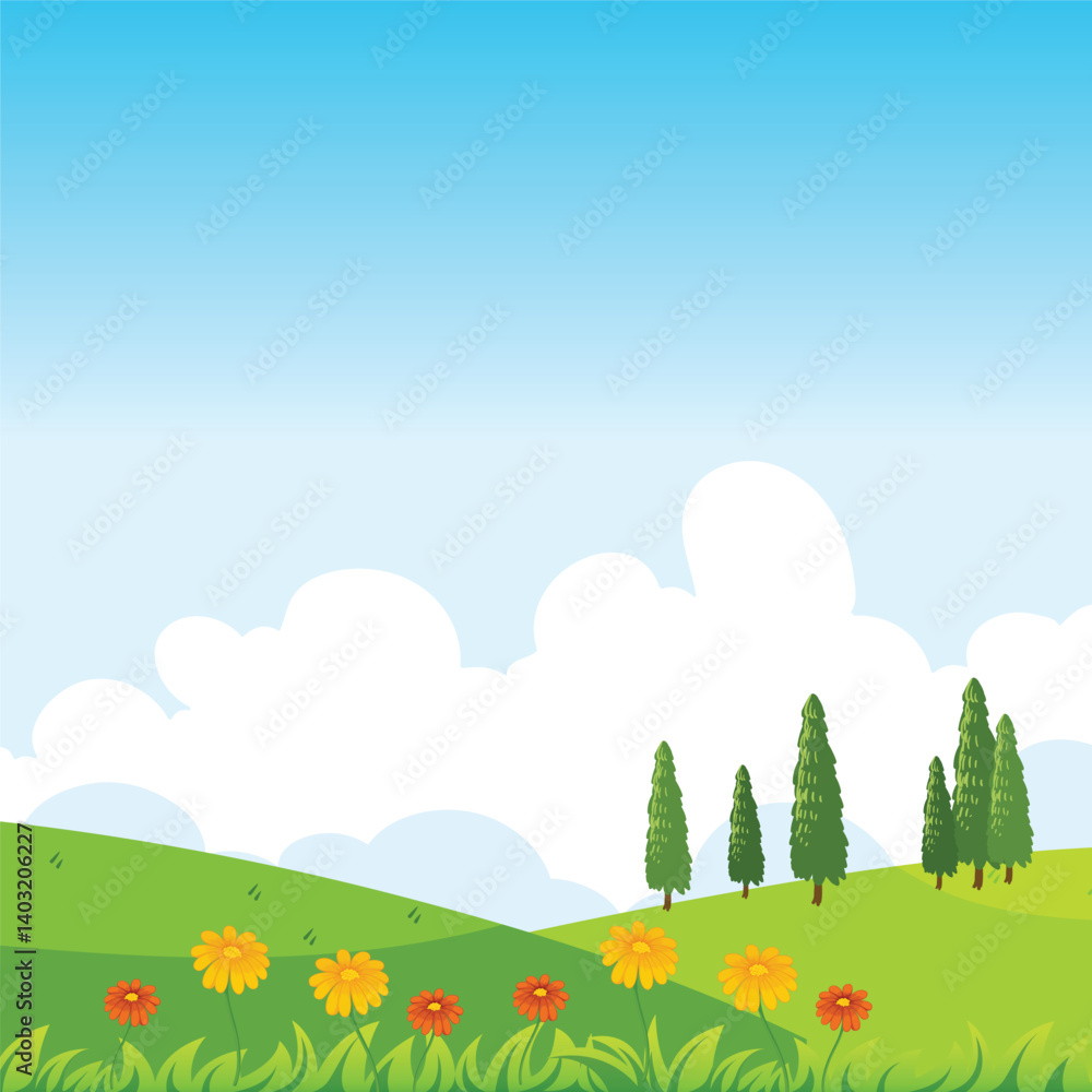 Breathtaking vector landscape – perfect for websites, presentations, and nature-themed designs. Breathtaking vector landscape – perfect for websites, presentations, and nature-themed designs.