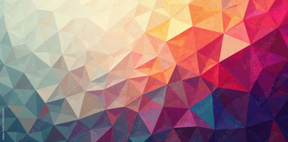 Abstract triangular mosaic, muted tones, subtle texture, simple, lines, muted Abstract triangular mosaic, muted tones, subtle texture, simple, lines, muted