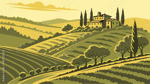 vineyard in tuscany