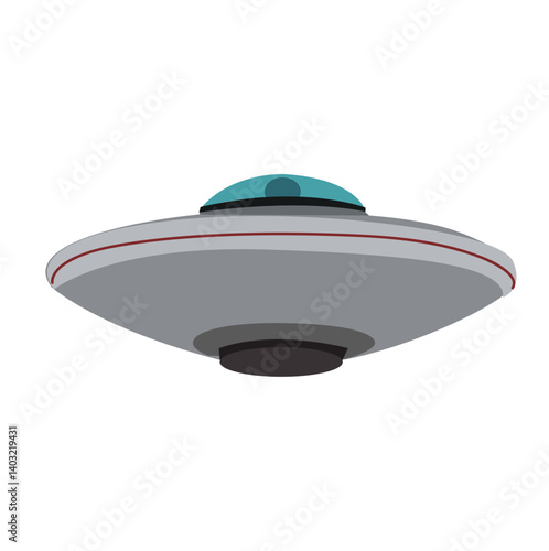 Ufo vector illustration.UFO. Unidentified flying object. 