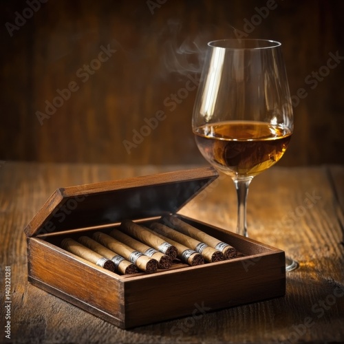 Cigarillos and Brandy: A Still Life Composition