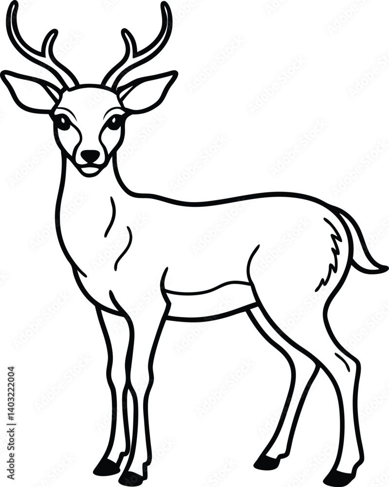 deer vector illustration deer vector illustration