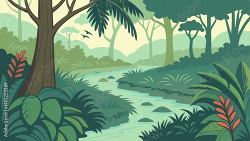 tropical forest landscape