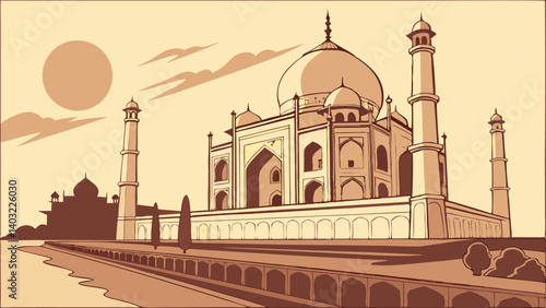taj mahal agra india