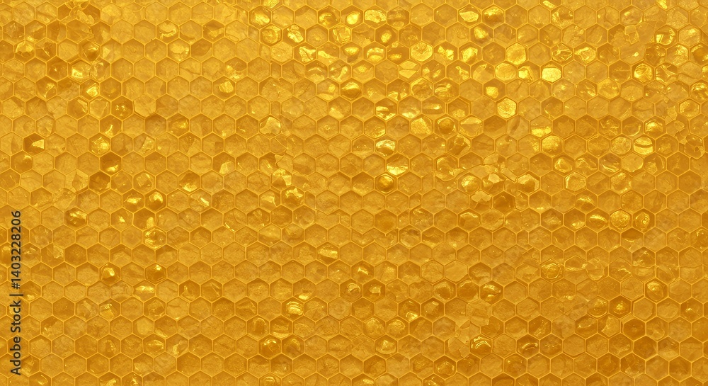 Honeycomb texture background showing golden hexagonal cells pattern Honeycomb texture background showing golden hexagonal cells pattern
