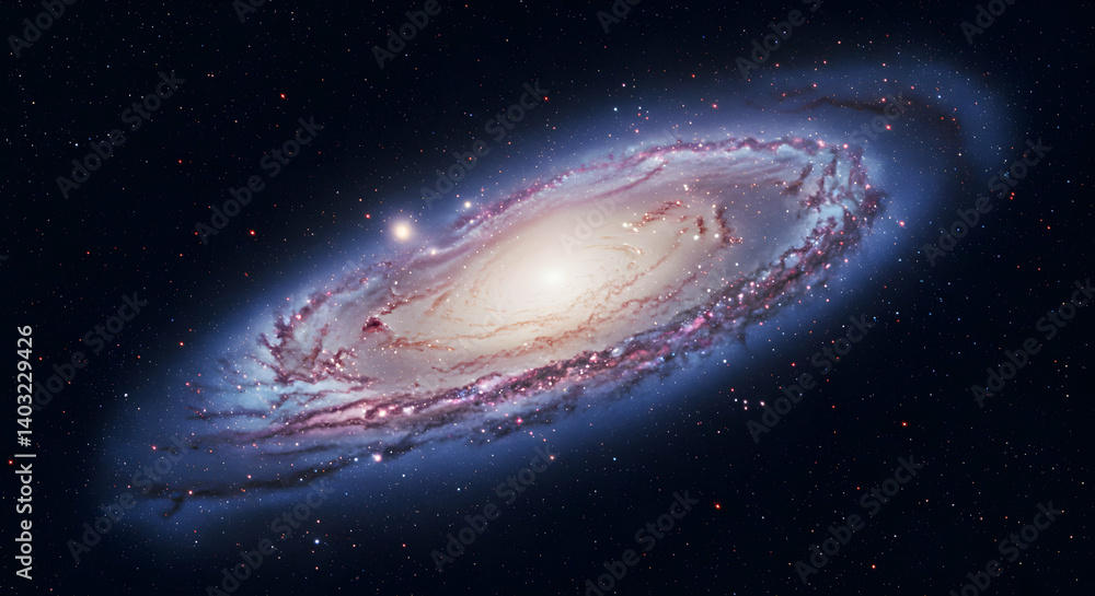 Obraz premium Spiral Galaxy In Deep Space