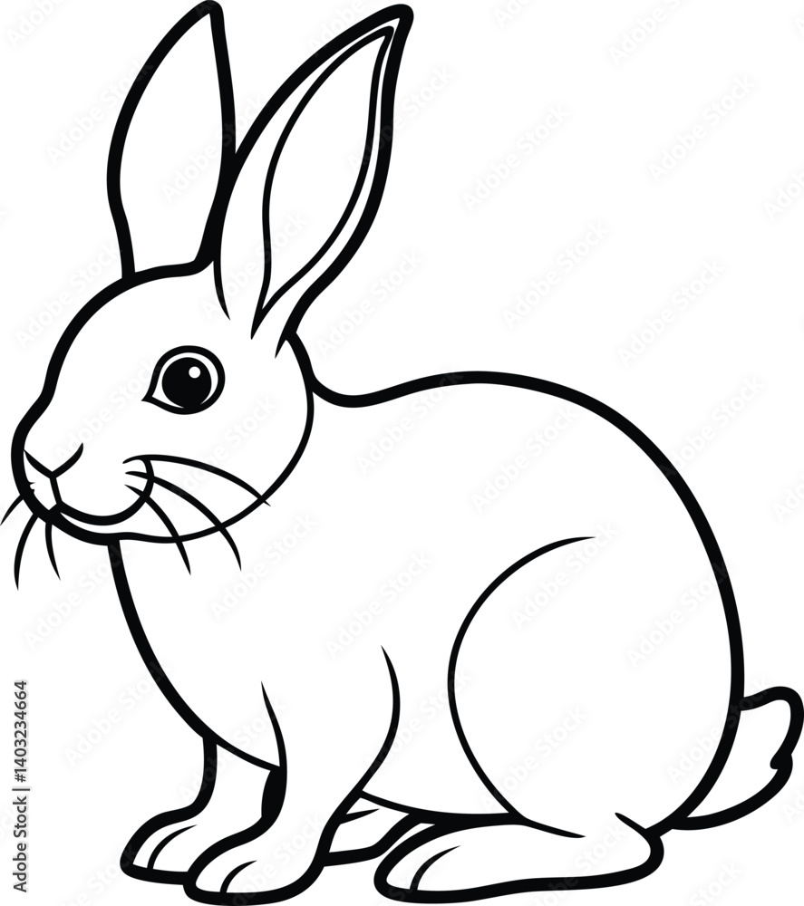 vector illustration of a rabbit vector illustration of a rabbit