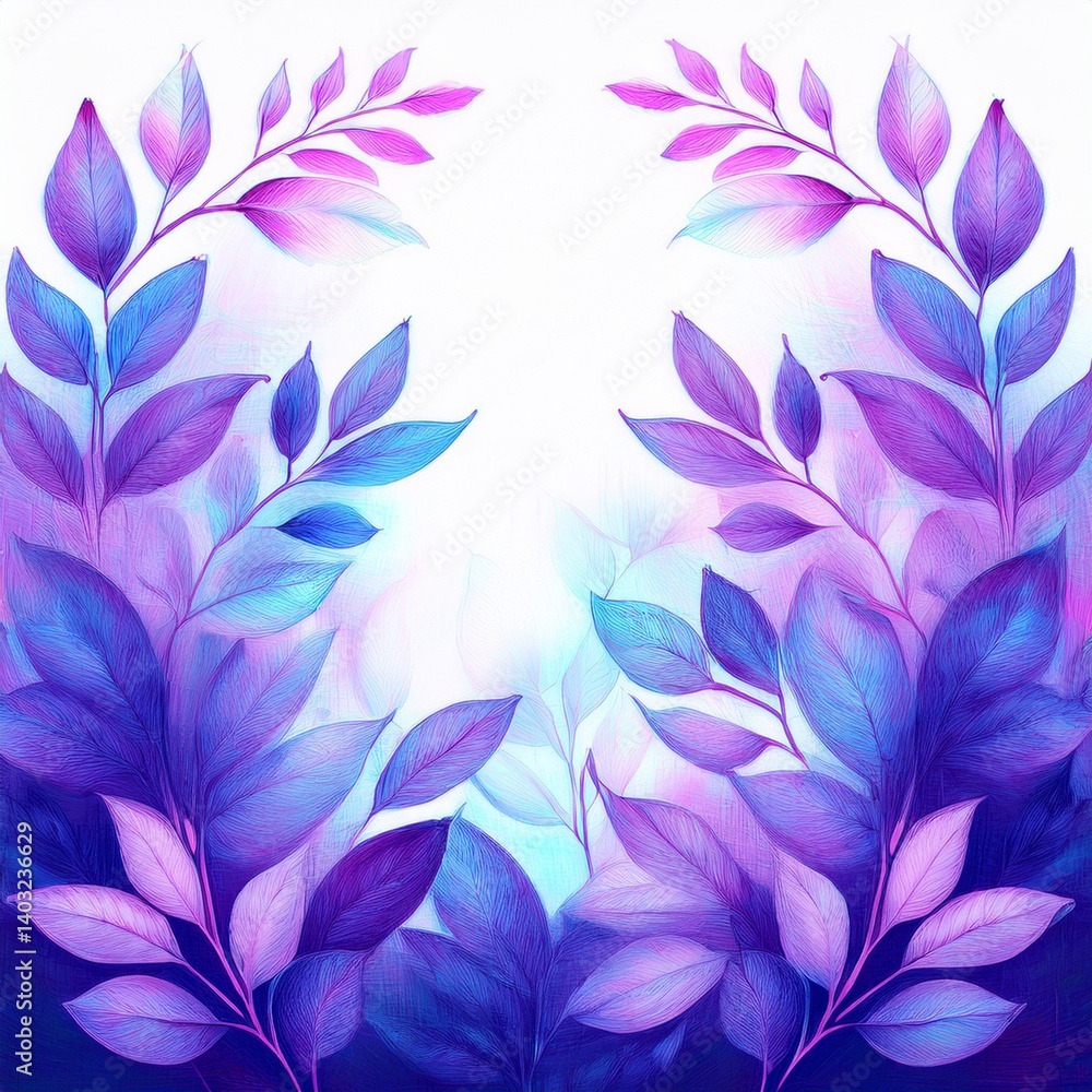 creative abstract border frame of seamless decorative leaves on background with copy space, graphic resource for design and creativity concept creative abstract border frame of seamless decorative leaves on background with copy space, graphic resource for design and creativity concept