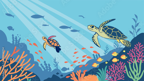 fishes in the sea