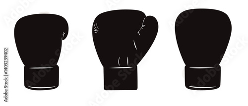 Boxing gloves vector image for sports equipment and fitness training gear
