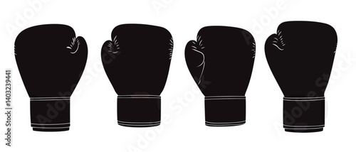 Boxing gloves vector illustration for sport equipment and fitness design