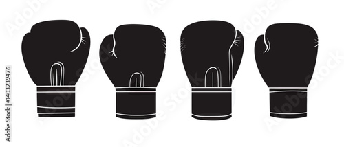Boxing gloves vector illustration for sport equipment and martial arts gear