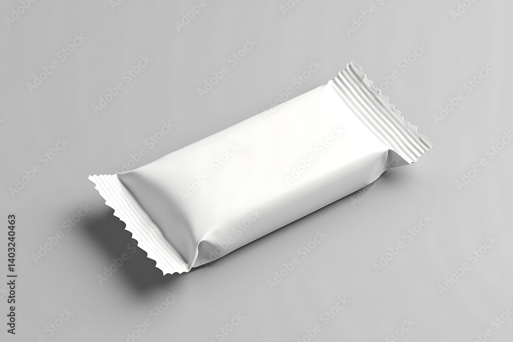 Blank snack wrapper mockup design neutral gray Blank snack wrapper mockup design neutral gray