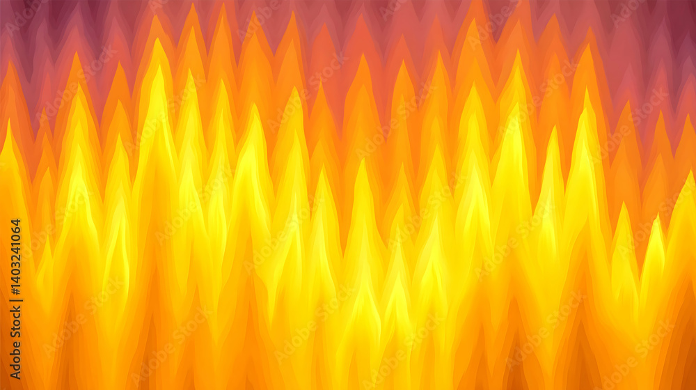 Abstract fiery orange and yellow wave pattern. Generative AI Abstract fiery orange and yellow wave pattern. Generative AI