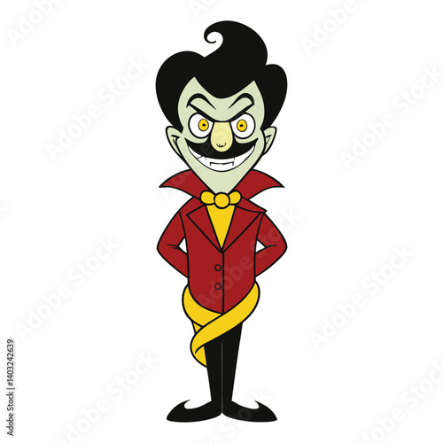 Twisted Evil Doria is a dark, sinister version of Doria with glowing red eyes, a wicked grin, and shadowy energy swirling around her, radiating pure malevolence.