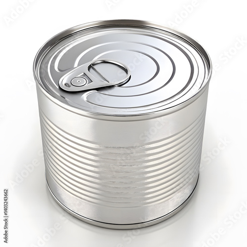tin can isolated on white background