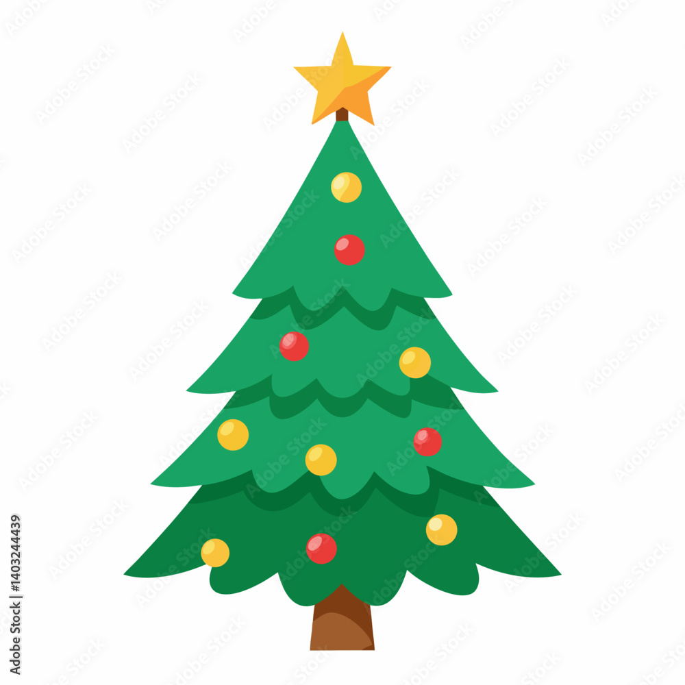 Christmas tree isolated on white background Christmas tree isolated on white background