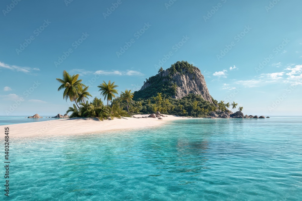 Fototapeta premium Secluded tropical beach paradise