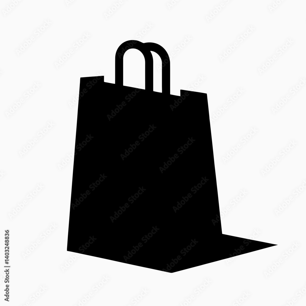 very simple flat and single minimalist Paper Bag Edge Silhouettes in black on a white background very simple flat and single minimalist Paper Bag Edge Silhouettes in black on a white background