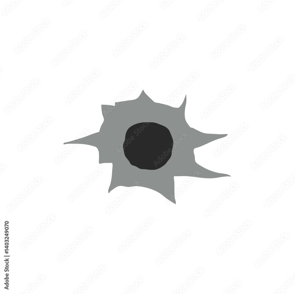Bullet hole vector illustration Bullet hole vector illustration
