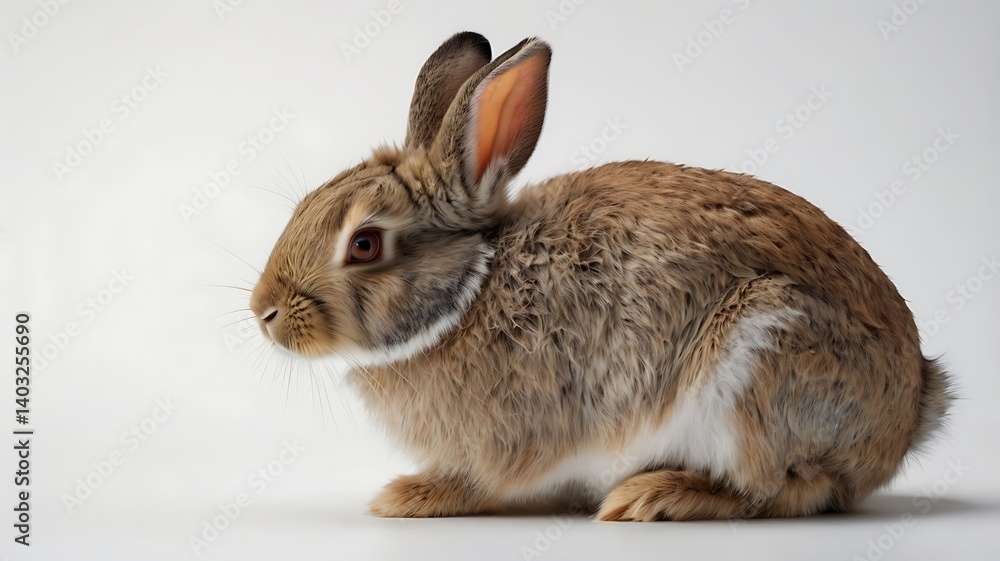Obraz premium rabbit on white background
