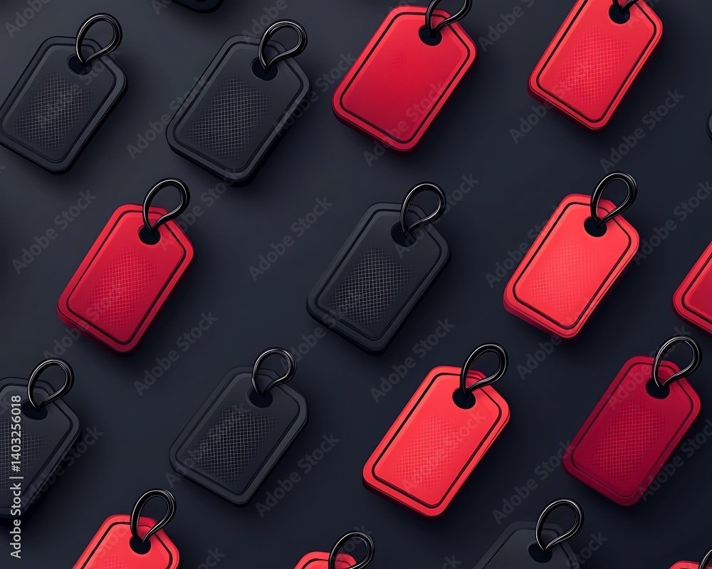 Retail Tags on Dark Background