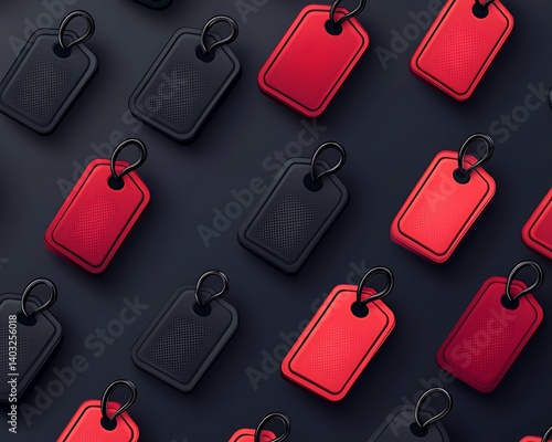 Obraz na płótnie Retail Tags on Dark Background w salonie