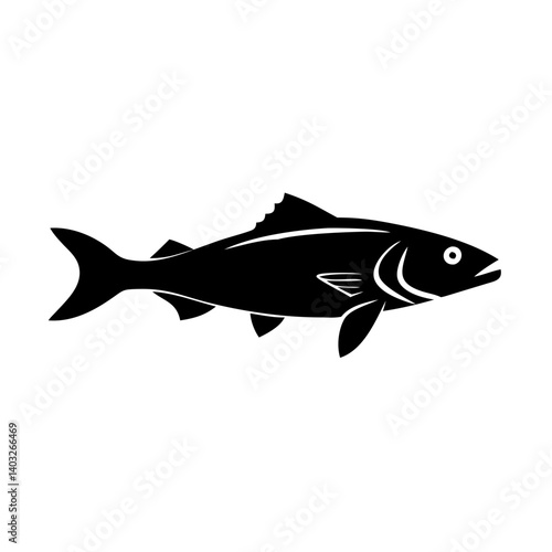 hake icon, hake silhouette vector illustration-simple silhouette illustration of hake, perfect for hake logos and icons
