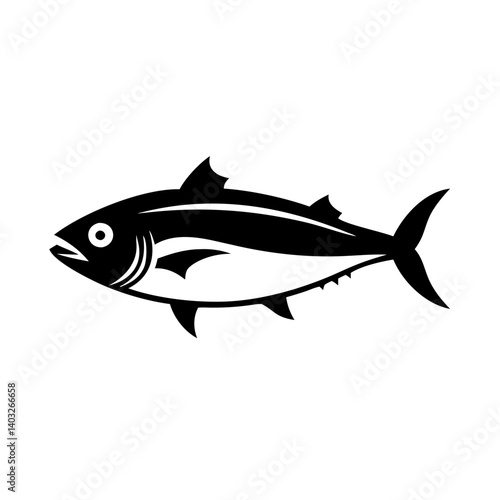 albacore tuna icon, albacore tuna silhouette vector illustration-simple silhouette illustration of albacore tuna, perfect for albacore tuna logos and icons