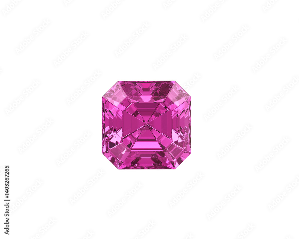 Dazzling diamond pink gemstones, transparent background Dazzling diamond pink gemstones, transparent background