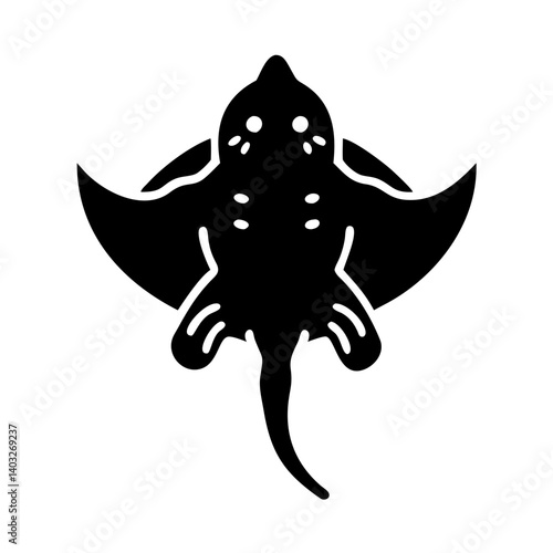 angel shark icon, angel shark silhouette vector illustration-simple silhouette illustration of angel shark, perfect for angel shark logos and icons